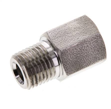1/4'' NPT x 1/4'' NPT M/F RVS Extension 345 Bar - Hydrauliek