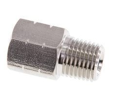 1/4'' NPT x G 1/4'' M/F RVS Verloopring 40 Bar - Hydrauliek