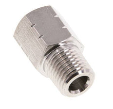 1/4'' NPT x G 1/4'' M/F RVS Verloopring 40 Bar - Hydrauliek