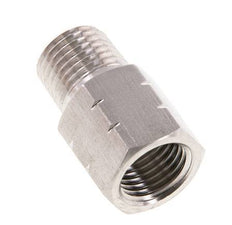 1/4'' NPT x G 1/4'' M/F RVS Verloopring 40 Bar - Hydrauliek