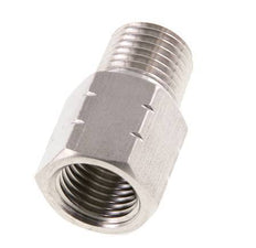 1/4'' NPT x G 1/4'' M/F RVS Verloopring 40 Bar - Hydrauliek