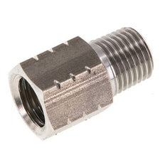 R 1/4'' x 1/4'' NPT M/F RVS Verloopring 40 Bar - Hydrauliek