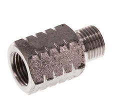 G 1/8'' x 1/8'' NPT M/F RVS Verloopring 40 Bar - Hydrauliek