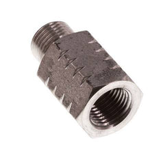 G 1/8'' x 1/8'' NPT M/F RVS Verloopring 40 Bar - Hydrauliek