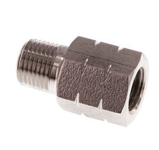 1/8'' NPT x G 1/8'' M/F RVS Verloopring 40 Bar - Hydrauliek