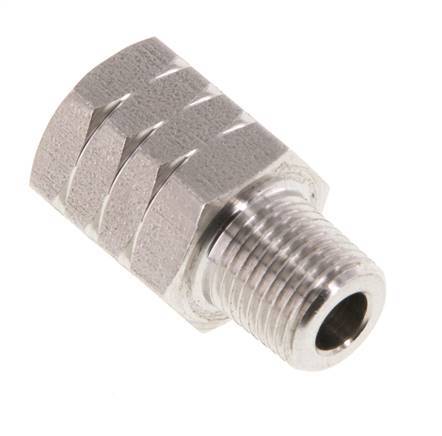 R 1/8'' x 1/8'' NPT M/F Stainless steel Reducing Ring 40 Bar - Hydraulic