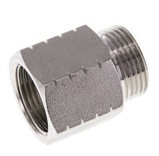 G 3/4'' x 3/4'' NPT M/F RVS Verloopring 40 Bar - Hydrauliek