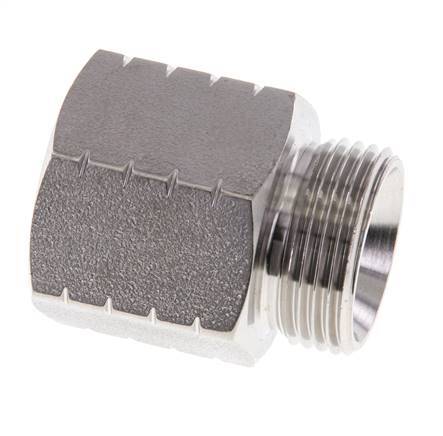 G 3/4'' x 3/4'' NPT M/F RVS Verloopring 40 Bar - Hydrauliek
