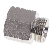 G 3/4'' x 3/4'' NPT M/F RVS Verloopring 40 Bar - Hydrauliek