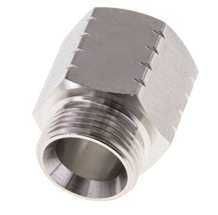 G 3/4'' x 3/4'' NPT M/F RVS Verloopring 40 Bar - Hydrauliek