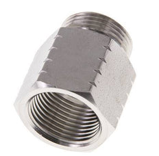 G 3/4'' x 3/4'' NPT M/F RVS Verloopring 40 Bar - Hydrauliek