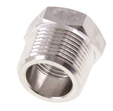 3/4'' NPT x 1/2'' NPT M/F RVS Verloopring 170 Bar - Hydrauliek