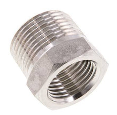 3/4'' NPT x 1/2'' NPT M/F RVS Verloopring 170 Bar - Hydrauliek