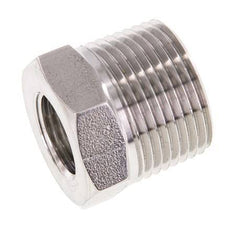 3/4'' NPT x 3/8'' NPT M/F RVS Verloopring 170 Bar - Hydrauliek