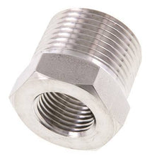 3/4'' NPT x 3/8'' NPT M/F RVS Verloopring 170 Bar - Hydrauliek