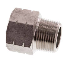 3/4'' NPT x G 3/4'' M/F RVS Verloopring 40 Bar - Hydrauliek