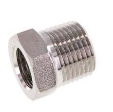 3/8'' NPT x 1/4'' NPT M/F RVS Verloopring 210 Bar - Hydrauliek