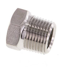 3/8'' NPT x 1/4'' NPT M/F RVS Verloopring 210 Bar - Hydrauliek