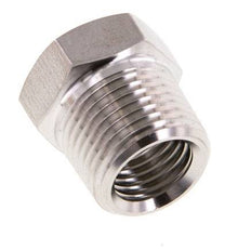 3/8'' NPT x 1/4'' NPT M/F RVS Verloopring 210 Bar - Hydrauliek