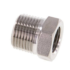3/8'' NPT x 1/4'' NPT M/F RVS Verloopring 210 Bar - Hydrauliek