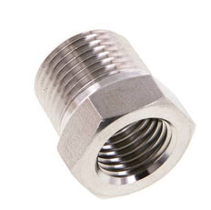 3/8'' NPT x 1/4'' NPT M/F RVS Verloopring 210 Bar - Hydrauliek