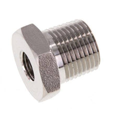 3/8'' NPT x 1/8'' NPT M/F RVS Verloopring 210 Bar - Hydrauliek