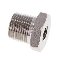 3/8'' NPT x 1/8'' NPT M/F RVS Verloopring 210 Bar - Hydrauliek