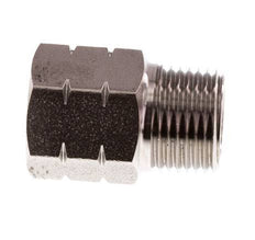 3/8'' NPT x G 3/8'' M/F RVS Verloopring 40 Bar - Hydrauliek