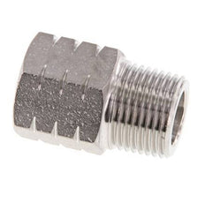 R 3/8'' x 3/8'' NPT M/F RVS Verloopring 40 Bar - Hydrauliek