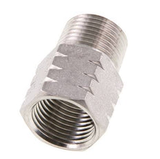R 3/8'' x 3/8'' NPT M/F RVS Verloopring 40 Bar - Hydrauliek