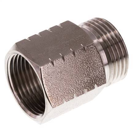G 1'' x 1'' NPT M/F RVS Verloopring 40 Bar - Hydrauliek