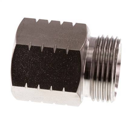 G 1'' x 1'' NPT M/F RVS Verloopring 40 Bar - Hydrauliek
