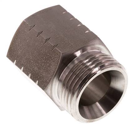 G 1'' x 1'' NPT M/F RVS Verloopring 40 Bar - Hydrauliek