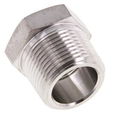 1'' NPT x 3/4'' NPT M/F RVS Verloopring 140 Bar - Hydrauliek