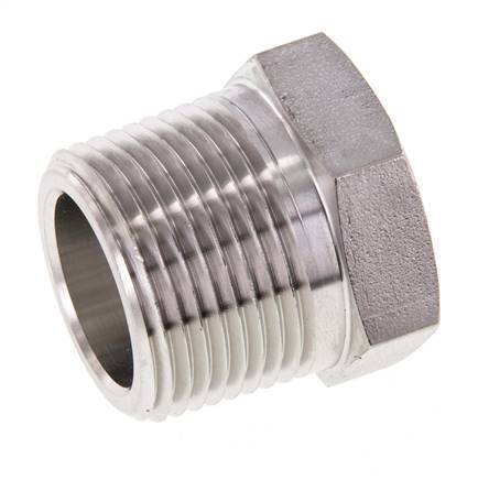 1'' NPT x 3/4'' NPT M/F Stainless steel Reducing Ring 140 Bar - Hydraulic