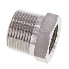 1'' NPT x 3/4'' NPT M/F RVS Verloopring 140 Bar - Hydrauliek