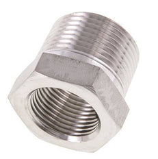 1'' NPT x 3/4'' NPT M/F RVS Verloopring 140 Bar - Hydrauliek
