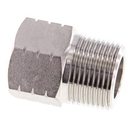 R 1'' x 1'' NPT M/F RVS Verloopring 40 Bar - Hydrauliek