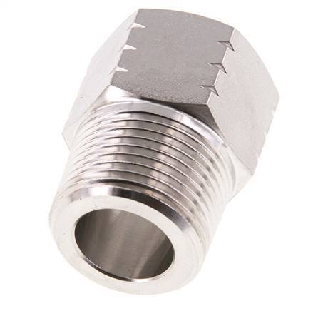 R 1'' x 1'' NPT M/F RVS Verloopring 40 Bar - Hydrauliek