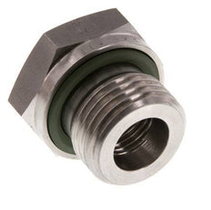 G 1/2'' x G 1/4'' M/F RVS Neusstuk 630 Bar - Hydrauliek