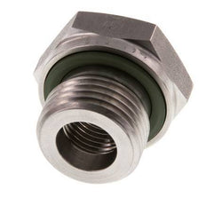 G 1/2'' x G 1/4'' M/F RVS Neusstuk 630 Bar - Hydrauliek
