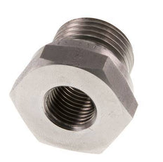 G 1/2'' x G 1/4'' M/F RVS Neusstuk 630 Bar - Hydrauliek