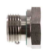 G 1/2'' x G 1/8'' M/F Stainless steel Reducing Adapter 630 Bar - Hydraulic