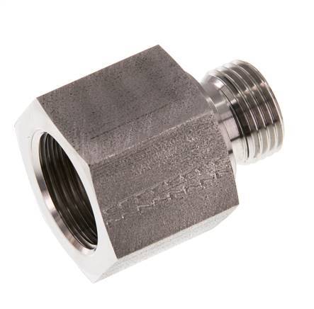 G 1/2'' x G 3/4'' M/F RVS Neusstuk 400 Bar - Hydrauliek