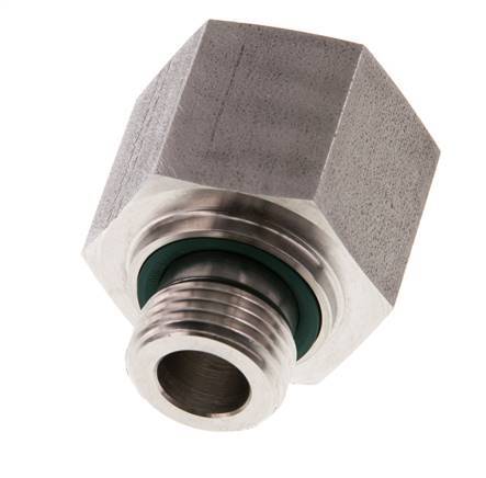 G 1/2'' x G 3/4'' M/F RVS Neusstuk 400 Bar - Hydrauliek