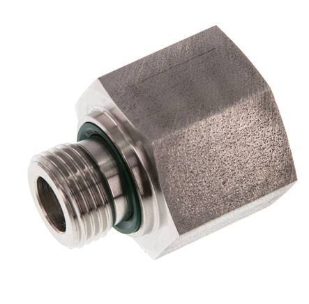 G 1/2'' x G 3/4'' M/F RVS Neusstuk 400 Bar - Hydrauliek