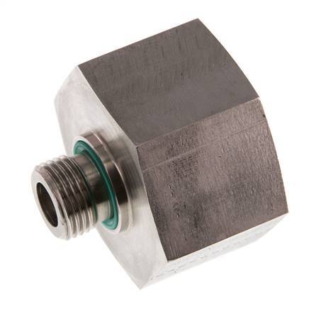 G 1/2'' x G 1 1/4'' M/F RVS Neusstuk 400 Bar - Hydrauliek