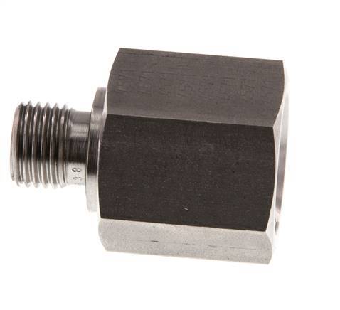 G 1/4'' x G 1/2'' M/F RVS Neusstuk 630 Bar - Hydrauliek