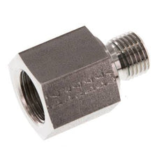 G 1/4'' x G 3/8'' M/F Stainless steel Reducing Adapter 630 Bar - Hydraulic