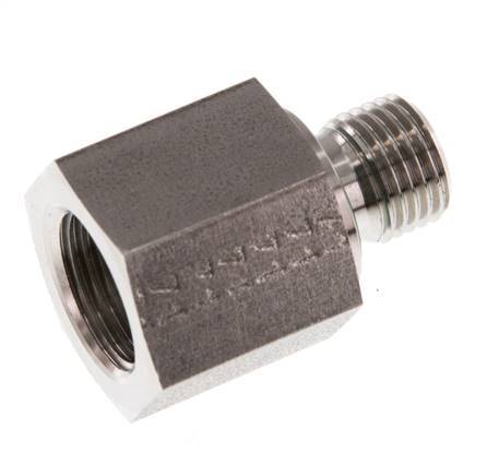 G 1/4'' x G 3/8'' M/F RVS Neusstuk 630 Bar - Hydrauliek